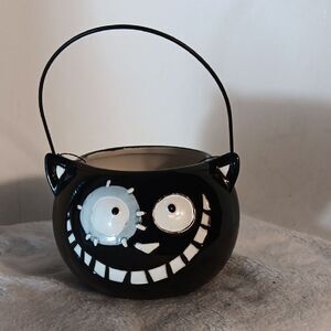 Black Cat Halloween Ceramic Candy Bowl